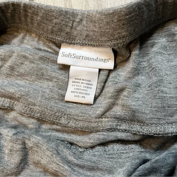 Soft Surroundings Gray Tiered Ruffle Maxi Skirt, Sz Petite S - Picture 14 of 14